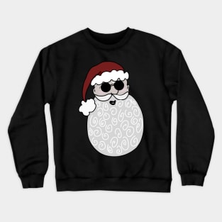 Badass santa with glasses Crewneck Sweatshirt